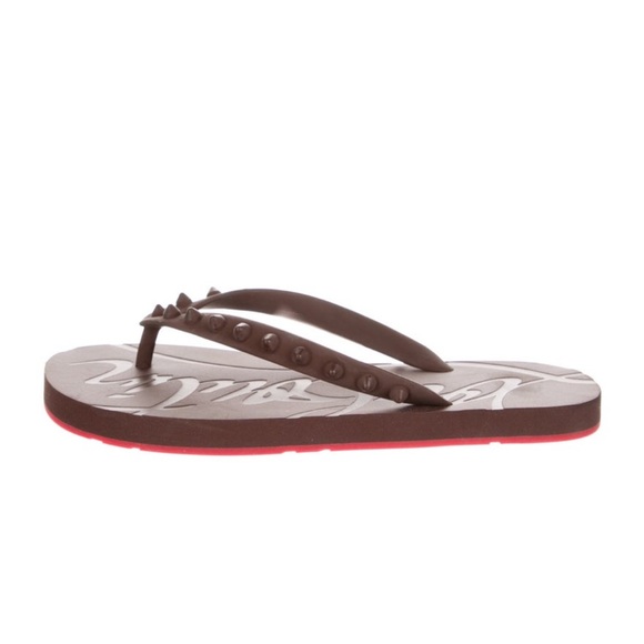 Christian Louboutin flip-flops